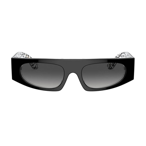 NEW DOLCE&GABBANA DG4411 33898G SQUARE SUNGLASSES DG4411 3389/8G BLACK EYEWEAR - Picture 2 of 3